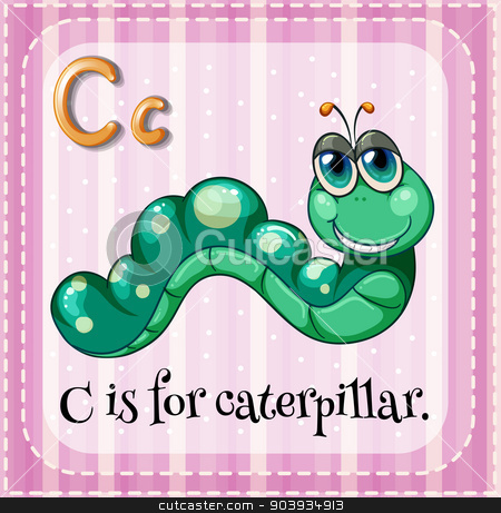 To use this stock image in your creative project, please select the size you need over to the right and click the "Add to Cart" button.
Your downloaded image will come with the Cutcaster watermark removed so don’t worry about the watermark you see on this page. Letter C stock vector clipart, Illustration of a letter C is for caterpillar by Matthew Cole