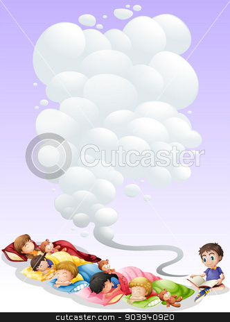 To use this stock image in your creative project, please select the size you need over to the right and click the "Add to Cart" button.
Your downloaded image will come with the Cutcaster watermark removed so don’t worry about the watermark you see on this page. Children taking nap stock vector clipart, Illustration of children are taking a nap by Matthew Cole