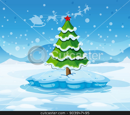 To use this stock image in your creative project, please select the size you need over to the right and click the "Add to Cart" button.
Your downloaded image will come with the Cutcaster watermark removed so don’t worry about the watermark you see on this page. A pine tree above an iceberg with a red star stock vector clipart, Illustration of a pine tree above an iceberg with a red star by Matthew Cole