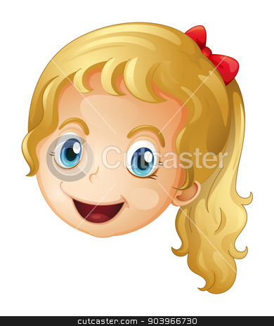 To use this stock image in your creative project, please select the size you need over to the right and click the "Add to Cart" button.
Your downloaded image will come with the Cutcaster watermark removed so don’t worry about the watermark you see on this page. A face of a girl stock vector clipart, Illustration of a face of a girl on a white background by Matthew Cole