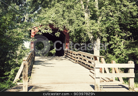 To use this stock image in your creative project, please select the size you need over to the right and click the "Add to Cart" button.
Your downloaded image will come with the Cutcaster watermark removed so don’t worry about the watermark you see on this page. Sugar Creek Covered Bridge stock photo, Sugar Creek Covered Bridge. Chatham, Illinois, USA. by Henryk Sadura