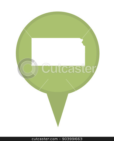 To use this stock image in your creative project, please select the size you need over to the right and click the "Add to Cart" button.
Your downloaded image will come with the Cutcaster watermark removed so don’t worry about the watermark you see on this page. State of Kansas map pin stock photo, American state of Kansas marker pin isolated on a white background. by Martin Crowdy