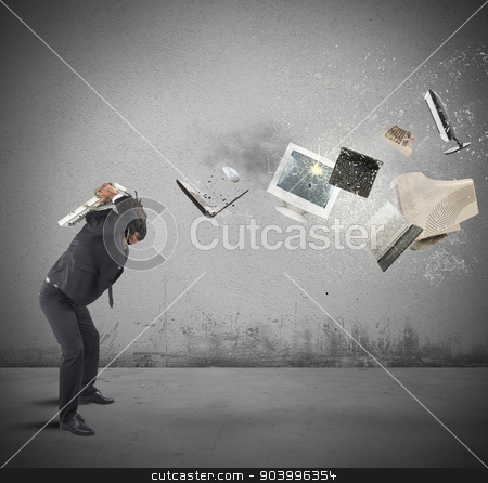 To use this stock image in your creative project, please select the size you need over to the right and click the "Add to Cart" button.
Your downloaded image will come with the Cutcaster watermark removed so don’t worry about the watermark you see on this page. Stressed out from work stock photo, Businessman overloaded and stressed out from work by Federico Caputo