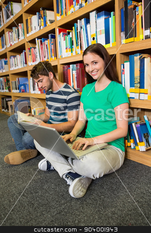 To use this stock image in your creative project, please select the size you need over to the right and click the "Add to Cart" button.
Your downloaded image will come with the Cutcaster watermark removed so don’t worry about the watermark you see on this page. Students sitting on floor in library stock photo, Students sitting on floor in library at the university by Wavebreak Media