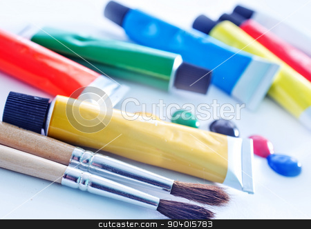 To use this stock image in your creative project, please select the size you need over to the right and click the "Add to Cart" button.
Your downloaded image will come with the Cutcaster watermark removed so don’t worry about the watermark you see on this page. cheese fondue stock photo, color paint and brushes on the white paper by tycoon