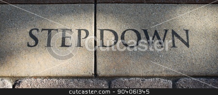 To use this stock image in your creative project, please select the size you need over to the right and click the "Add to Cart" button.
Your downloaded image will come with the Cutcaster watermark removed so don’t worry about the watermark you see on this page. Step Down stock photo, Stone step Down sign on the ground. by Henrik Lehnerer