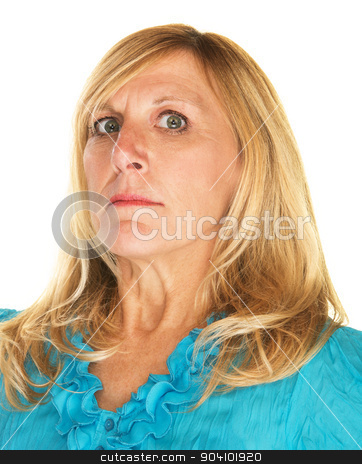 To use this stock image in your creative project, please select the size you need over to the right and click the "Add to Cart" button.
Your downloaded image will come with the Cutcaster watermark removed so don’t worry about the watermark you see on this page. Scolding Woman stock photo, Strict blond Caucasian female looking down her nose by Scott Griessel