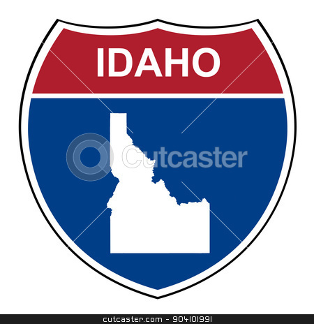 To use this stock image in your creative project, please select the size you need over to the right and click the "Add to Cart" button.
Your downloaded image will come with the Cutcaster watermark removed so don’t worry about the watermark you see on this page. Idaho interstate highway shield stock photo, Idaho American interstate highway road shield isolated on a white background. by Martin Crowdy