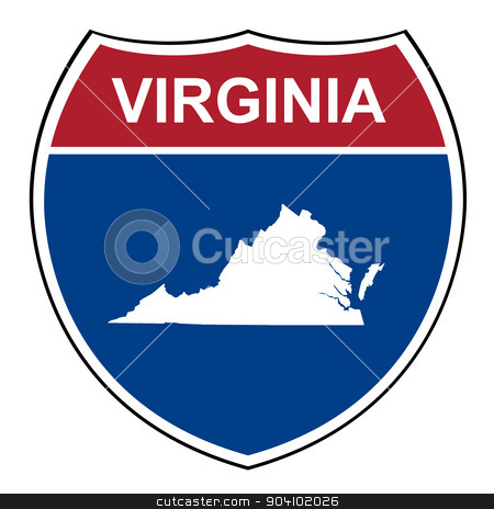To use this stock image in your creative project, please select the size you need over to the right and click the "Add to Cart" button.
Your downloaded image will come with the Cutcaster watermark removed so don’t worry about the watermark you see on this page. Virginia interstate highway shield stock photo, Virginia American interstate highway road shield isolated on a white background. by Martin Crowdy