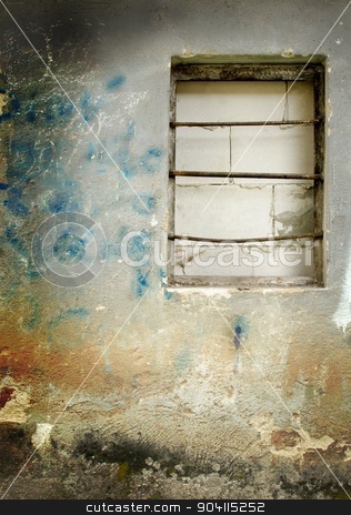 To use this stock image in your creative project, please select the size you need over to the right and click the "Add to Cart" button.
Your downloaded image will come with the Cutcaster watermark removed so don’t worry about the watermark you see on this page. Old wall stock photo, Old damage wall and built-in window with bar. by richpav