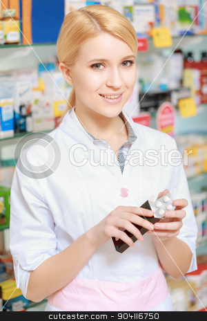 To use this stock image in your creative project, please select the size you need over to the right and click the "Add to Cart" button.
Your downloaded image will come with the Cutcaster watermark removed so don’t worry about the watermark you see on this page. Druggist holds a blister of pills stock photo, New effective medication. Vertical shot of a smiling female pharmacist holding a blister of pills in her hands by Viacheslav Iakobchuk