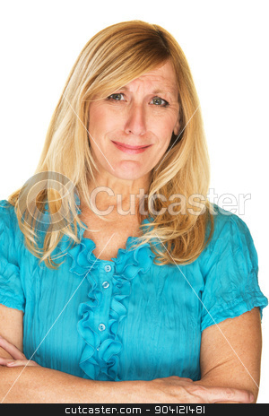 To use this stock image in your creative project, please select the size you need over to the right and click the "Add to Cart" button.
Your downloaded image will come with the Cutcaster watermark removed so don’t worry about the watermark you see on this page. Overwhelmed Woman About to Cry stock photo, Emotional middle aged white female about to cry by Scott Griessel