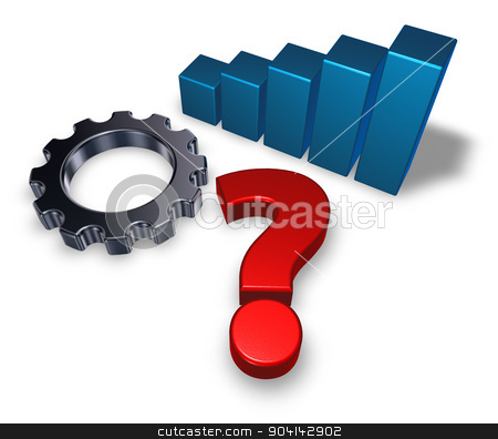 To use this stock image in your creative project, please select the size you need over to the right and click the "Add to Cart" button.
Your downloaded image will come with the Cutcaster watermark removed so don’t worry about the watermark you see on this page. gear question stock photo, gear wheel, business graph and question mark on white background - 3d illustration by J?