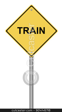 To use this stock image in your creative project, please select the size you need over to the right and click the "Add to Cart" button.
Your downloaded image will come with the Cutcaster watermark removed so don’t worry about the watermark you see on this page. Train Warning Sign stock photo, Yellow warning sign with the writing TRAIN on whiate background. by Henrik Lehnerer