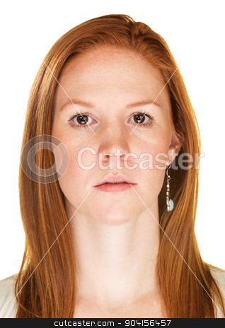 To use this stock image in your creative project, please select the size you need over to the right and click the "Add to Cart" button.
Your downloaded image will come with the Cutcaster watermark removed so don’t worry about the watermark you see on this page. Close Up of Serious Woman stock photo, Single isolated serious female with blank stare by Scott Griessel