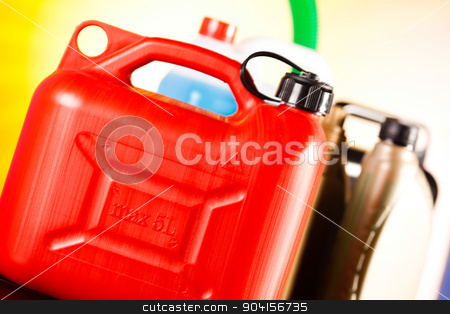 To use this stock image in your creative project, please select the size you need over to the right and click the "Add to Cart" button.
Your downloaded image will come with the Cutcaster watermark removed so don’t worry about the watermark you see on this page. Canisters, Liquids for car on vivid moto concept stock photo, Canisters, Liquids for car on vivid moto concept by Sebastian Duda