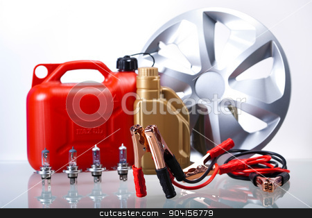 To use this stock image in your creative project, please select the size you need over to the right and click the "Add to Cart" button.
Your downloaded image will come with the Cutcaster watermark removed so don’t worry about the watermark you see on this page. Set of auto parts, car battery on vivid moto concept stock photo, Set of auto parts, car battery on vivid moto concept by Sebastian Duda