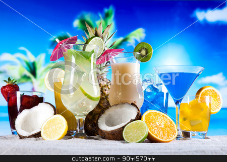 To use this stock image in your creative project, please select the size you need over to the right and click the "Add to Cart" button.
Your downloaded image will come with the Cutcaster watermark removed so don’t worry about the watermark you see on this page. Cocktails, alcohol drinks set, natural colorful tone stock photo, Cocktails, alcohol drinks set, natural colorful tone by Sebastian Duda