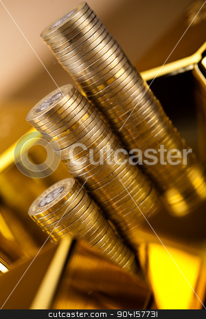 To use this stock image in your creative project, please select the size you need over to the right and click the "Add to Cart" button.
Your downloaded image will come with the Cutcaster watermark removed so don’t worry about the watermark you see on this page. Money, coins and gold, ambient financial concept stock photo, Money, coins and gold, ambient financial concept by Sebastian Duda