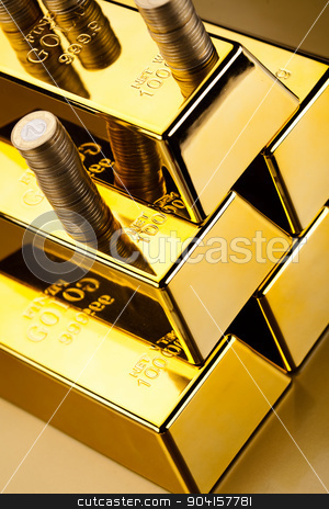 To use this stock image in your creative project, please select the size you need over to the right and click the "Add to Cart" button.
Your downloaded image will come with the Cutcaster watermark removed so don’t worry about the watermark you see on this page. Finance Concept, coins and gold stock photo, Finance Concept, coins and gold by Sebastian Duda
