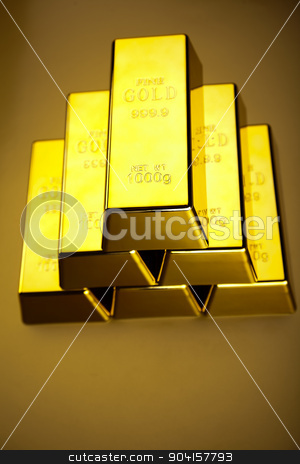 To use this stock image in your creative project, please select the size you need over to the right and click the "Add to Cart" button.
Your downloaded image will come with the Cutcaster watermark removed so don’t worry about the watermark you see on this page. Stack of gold bars, ambient financial concept stock photo, Stack of gold bars, ambient financial concept by Sebastian Duda