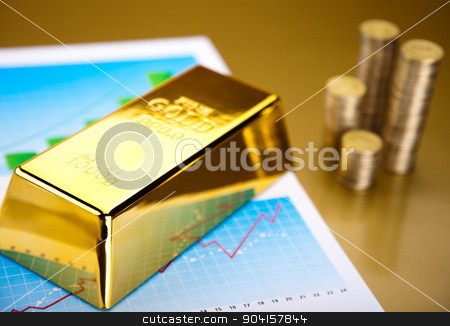To use this stock image in your creative project, please select the size you need over to the right and click the "Add to Cart" button.
Your downloaded image will come with the Cutcaster watermark removed so don’t worry about the watermark you see on this page. Gold bars with a linear graph, ambient financial concept stock photo, Gold bars with a linear graph, ambient financial concept by Sebastian Duda