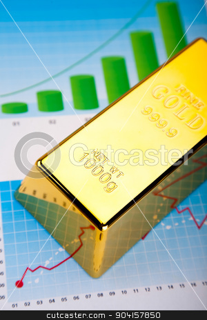 To use this stock image in your creative project, please select the size you need over to the right and click the "Add to Cart" button.
Your downloaded image will come with the Cutcaster watermark removed so don’t worry about the watermark you see on this page. Gold bars with a linear graph, ambient financial concept stock photo, Gold bars with a linear graph, ambient financial concept by Sebastian Duda