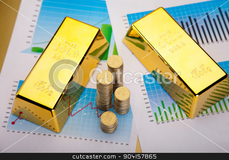 To use this stock image in your creative project, please select the size you need over to the right and click the "Add to Cart" button.
Your downloaded image will come with the Cutcaster watermark removed so don’t worry about the watermark you see on this page. Financial indicators,Chart,Gold bar stock photo, Financial indicators,Chart,Gold bar by Sebastian Duda