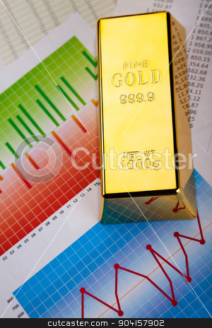 To use this stock image in your creative project, please select the size you need over to the right and click the "Add to Cart" button.
Your downloaded image will come with the Cutcaster watermark removed so don’t worry about the watermark you see on this page. Gold bars background, ambient financial concept stock photo, Gold bars background, ambient financial concept by Sebastian Duda