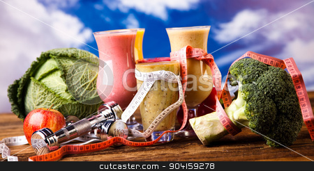 To use this stock image in your creative project, please select the size you need over to the right and click the "Add to Cart" button.
Your downloaded image will come with the Cutcaster watermark removed so don’t worry about the watermark you see on this page. Sport diet, healthy and fresh stock photo, Sport diet, healthy and fresh by Sebastian Duda
