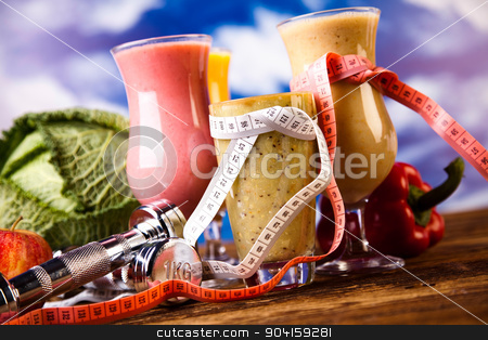 To use this stock image in your creative project, please select the size you need over to the right and click the "Add to Cart" button.
Your downloaded image will come with the Cutcaster watermark removed so don’t worry about the watermark you see on this page. Sport diet, healthy and fresh stock photo, Sport diet, healthy and fresh by Sebastian Duda