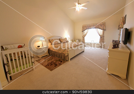 To use this stock image in your creative project, please select the size you need over to the right and click the "Add to Cart" button.
Your downloaded image will come with the Cutcaster watermark removed so don’t worry about the watermark you see on this page. Master Bedroom stock photo, An interior shot of a master bedroom by Lucy Clark
