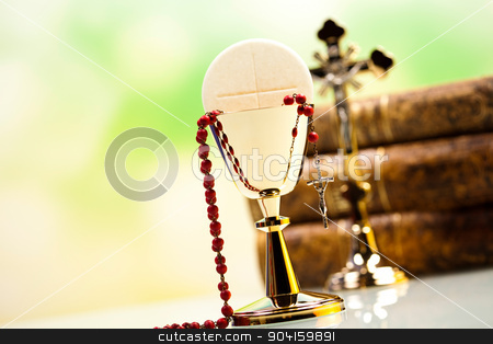 To use this stock image in your creative project, please select the size you need over to the right and click the "Add to Cart" button.
Your downloaded image will come with the Cutcaster watermark removed so don’t worry about the watermark you see on this page. Holy communion, bright background, saturated concept stock photo, Holy communion, bright background, saturated concept by Sebastian Duda