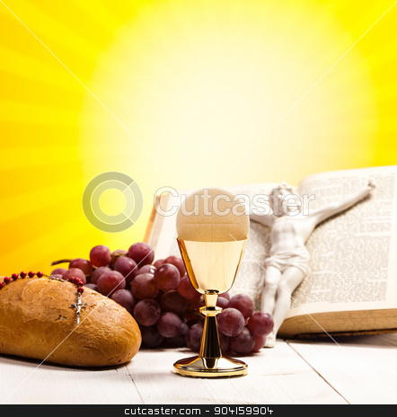To use this stock image in your creative project, please select the size you need over to the right and click the "Add to Cart" button.
Your downloaded image will come with the Cutcaster watermark removed so don’t worry about the watermark you see on this page. Christian holy communion, bright background, saturated concept stock photo, Christian holy communion, bright background, saturated concept by Sebastian Duda