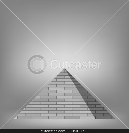 To use this stock image in your creative project, please select the size you need over to the right and click the "Add to Cart" button.
Your downloaded image will come with the Cutcaster watermark removed so don’t worry about the watermark you see on this page. Pyramid stock vector clipart, Pyramid on Grey Background for Your Design by valeo5