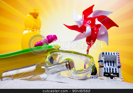 To use this stock image in your creative project, please select the size you need over to the right and click the "Add to Cart" button.
Your downloaded image will come with the Cutcaster watermark removed so don’t worry about the watermark you see on this page. Toys for the beach, vivid colorful atmosphere stock photo, Toys for the beach, vivid colorful atmosphere by Sebastian Duda
