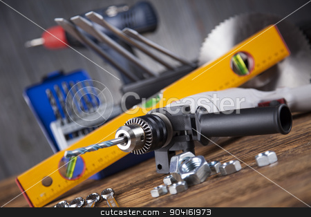 To use this stock image in your creative project, please select the size you need over to the right and click the "Add to Cart" button.
Your downloaded image will come with the Cutcaster watermark removed so don’t worry about the watermark you see on this page. Working tools on wooden background stock photo, Working tools on wooden background by Sebastian Duda