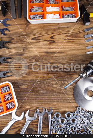 To use this stock image in your creative project, please select the size you need over to the right and click the "Add to Cart" button.
Your downloaded image will come with the Cutcaster watermark removed so don’t worry about the watermark you see on this page. Set of different tools on wooden background stock photo, Set of different tools on wooden background by Sebastian Duda