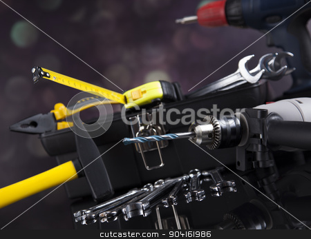 To use this stock image in your creative project, please select the size you need over to the right and click the "Add to Cart" button.
Your downloaded image will come with the Cutcaster watermark removed so don’t worry about the watermark you see on this page. Construction tools, house renovation concept stock photo, Construction tools, house renovation concept by Sebastian Duda