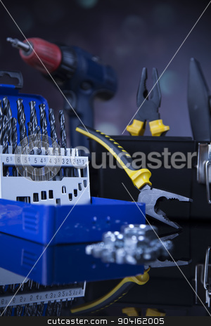 To use this stock image in your creative project, please select the size you need over to the right and click the "Add to Cart" button.
Your downloaded image will come with the Cutcaster watermark removed so don’t worry about the watermark you see on this page. Construction tools, house renovation concept stock photo, Construction tools, house renovation concept by Sebastian Duda