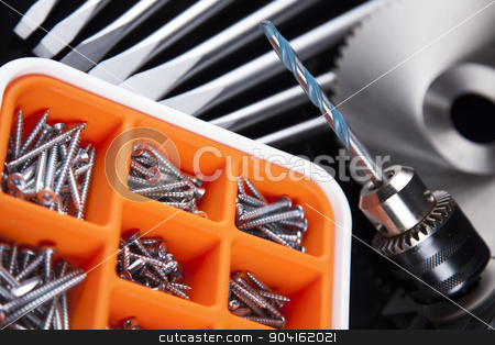 To use this stock image in your creative project, please select the size you need over to the right and click the "Add to Cart" button.
Your downloaded image will come with the Cutcaster watermark removed so don’t worry about the watermark you see on this page. Construction tools, house renovation concept stock photo, Construction tools, house renovation concept by Sebastian Duda