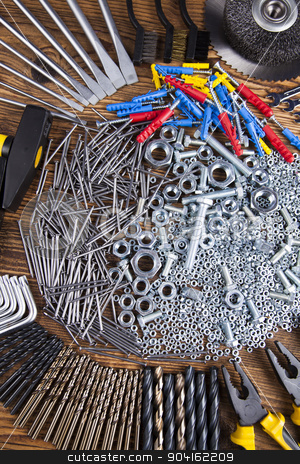 To use this stock image in your creative project, please select the size you need over to the right and click the "Add to Cart" button.
Your downloaded image will come with the Cutcaster watermark removed so don’t worry about the watermark you see on this page. Working tools on wooden background stock photo, Working tools on wooden background by Sebastian Duda
