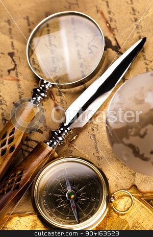 To use this stock image in your creative project, please select the size you need over to the right and click the "Add to Cart" button.
Your downloaded image will come with the Cutcaster watermark removed so don’t worry about the watermark you see on this page. Magnifying glass and old map, colorful bright journey theme stock photo, Magnifying glass and old map, colorful bright journey theme by Sebastian Duda
