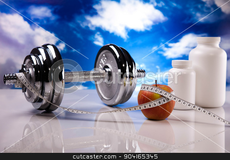 To use this stock image in your creative project, please select the size you need over to the right and click the "Add to Cart" button.
Your downloaded image will come with the Cutcaster watermark removed so don’t worry about the watermark you see on this page. Measuring of dumbbell, bright colorful tone concept stock photo, Measuring of dumbbell, bright colorful tone concept by Sebastian Duda