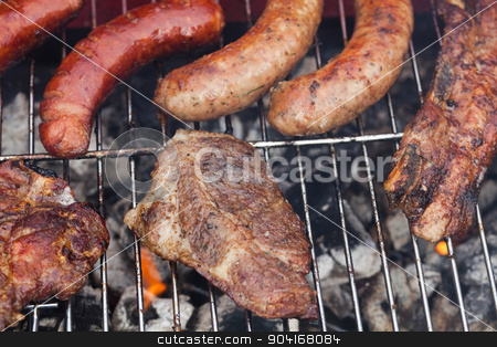 To use this stock image in your creative project, please select the size you need over to the right and click the "Add to Cart" button.
Your downloaded image will come with the Cutcaster watermark removed so don’t worry about the watermark you see on this page. BBQ, Grilling time, bright colorful vivid theme stock photo, BBQ, Grilling time, bright colorful vivid theme by Sebastian Duda