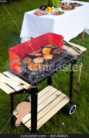 To use this stock image in your creative project, please select the size you need over to the right and click the "Add to Cart" button.
Your downloaded image will come with the Cutcaster watermark removed so don’t worry about the watermark you see on this page. Hot grilling, bright colorful vivid theme stock photo, Hot grilling, bright colorful vivid theme by Sebastian Duda