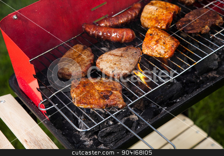 To use this stock image in your creative project, please select the size you need over to the right and click the "Add to Cart" button.
Your downloaded image will come with the Cutcaster watermark removed so don’t worry about the watermark you see on this page. Hot grilling, bright colorful vivid theme stock photo, Hot grilling, bright colorful vivid theme by Sebastian Duda