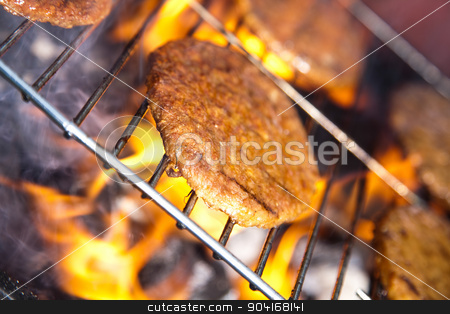 To use this stock image in your creative project, please select the size you need over to the right and click the "Add to Cart" button.
Your downloaded image will come with the Cutcaster watermark removed so don’t worry about the watermark you see on this page. Grilling meat in flames, tasty dinner stock photo, Grilling meat in flames, tasty dinner by Sebastian Duda