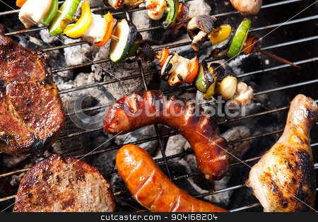 To use this stock image in your creative project, please select the size you need over to the right and click the "Add to Cart" button.
Your downloaded image will come with the Cutcaster watermark removed so don’t worry about the watermark you see on this page. Barbecue a hot summer evening, Grilling stock photo, Barbecue a hot summer evening, Grilling by Sebastian Duda