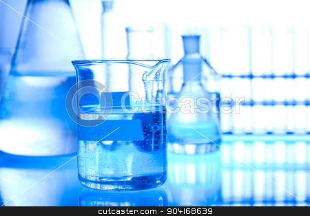To use this stock image in your creative project, please select the size you need over to the right and click the "Add to Cart" button.
Your downloaded image will come with the Cutcaster watermark removed so don’t worry about the watermark you see on this page. Laboratory glassware, bright modern chemical concept stock photo, Laboratory glassware, bright modern chemical concept by Sebastian Duda
